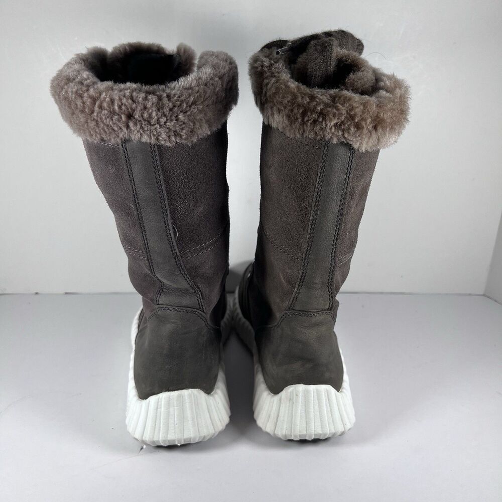 Johnston & Murphy XC4 Waterproof Suede Shearling Fur Lined Boots Women's Size 8M - Picture 4 of 9